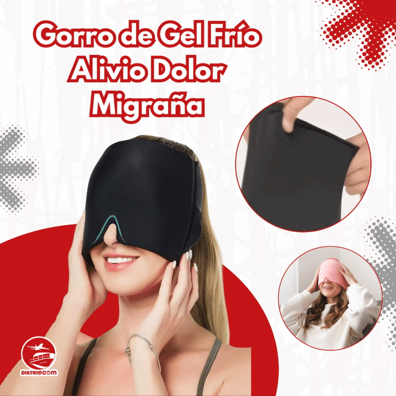 Gorro de Gel Frío — Alivio Real para la Migraña y el Dolor de Cabeza