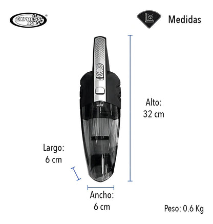 Aspiradora Portátil para Carro FDW-524 — Potente, Inalámbrica y Sin Cables