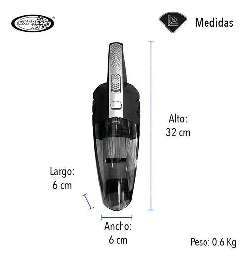 Aspiradora Portátil para Carro FDW-524 — Potente, Inalámbrica y Sin Cables
