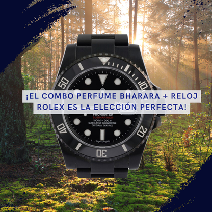 ¿SIN SABER QUE REGALAR EN EL MES DEL PADRE? NUEVO COMBO PERFUME BHARARA + RELOJ ROLEX