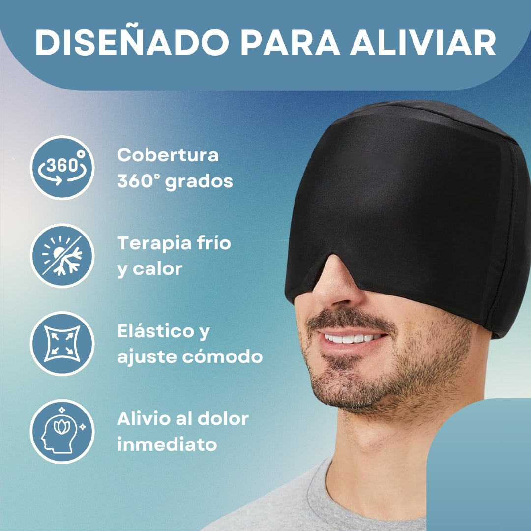 Gorro de Gel Frío — Alivio Real para la Migraña y el Dolor de Cabeza