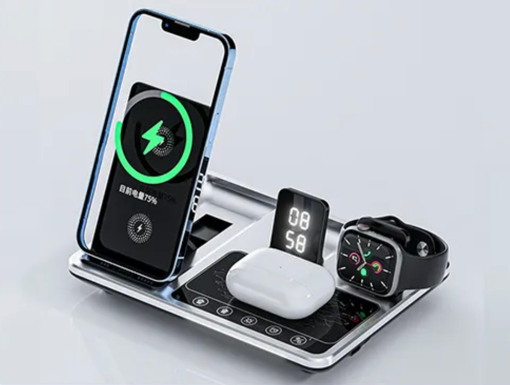 NUEVO CARGADOR INALÁMBRICO 4 EN 1