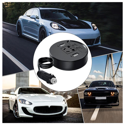 Cargador de Carro 4 en 1 — 3 USB + Tipo C de Carga Rápida