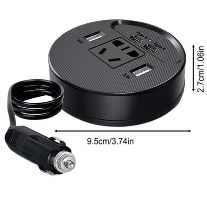 Cargador de Carro 4 en 1 — 3 USB + Tipo C de Carga Rápida