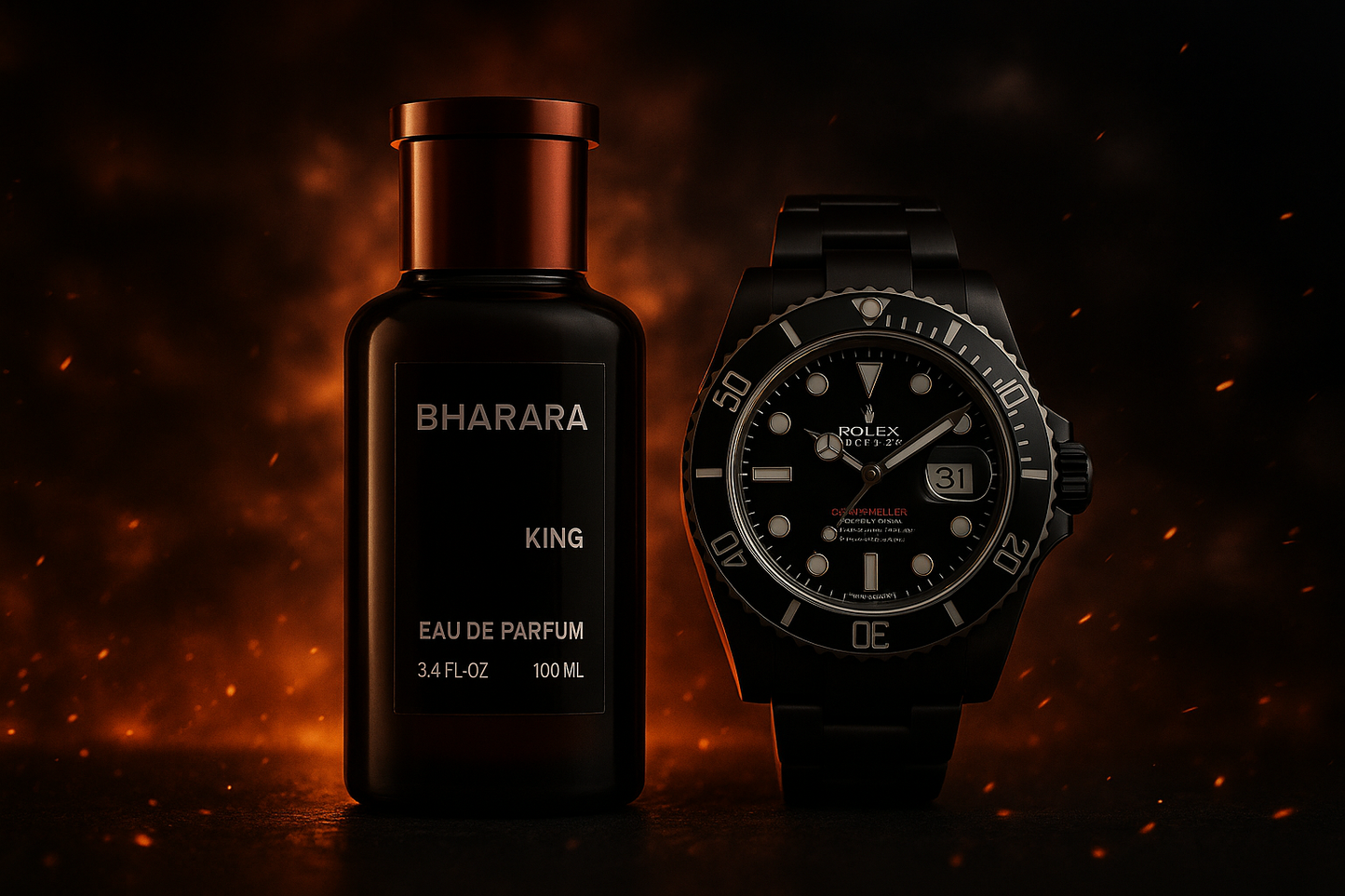 ¿SIN SABER QUE REGALAR EN EL MES DEL PADRE? NUEVO COMBO PERFUME BHARARA + RELOJ ROLEX
