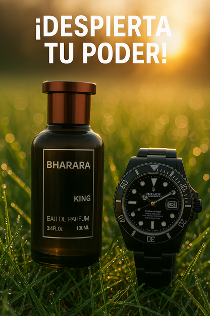 ¿SIN SABER QUE REGALAR EN EL MES DEL PADRE? NUEVO COMBO PERFUME BHARARA + RELOJ ROLEX