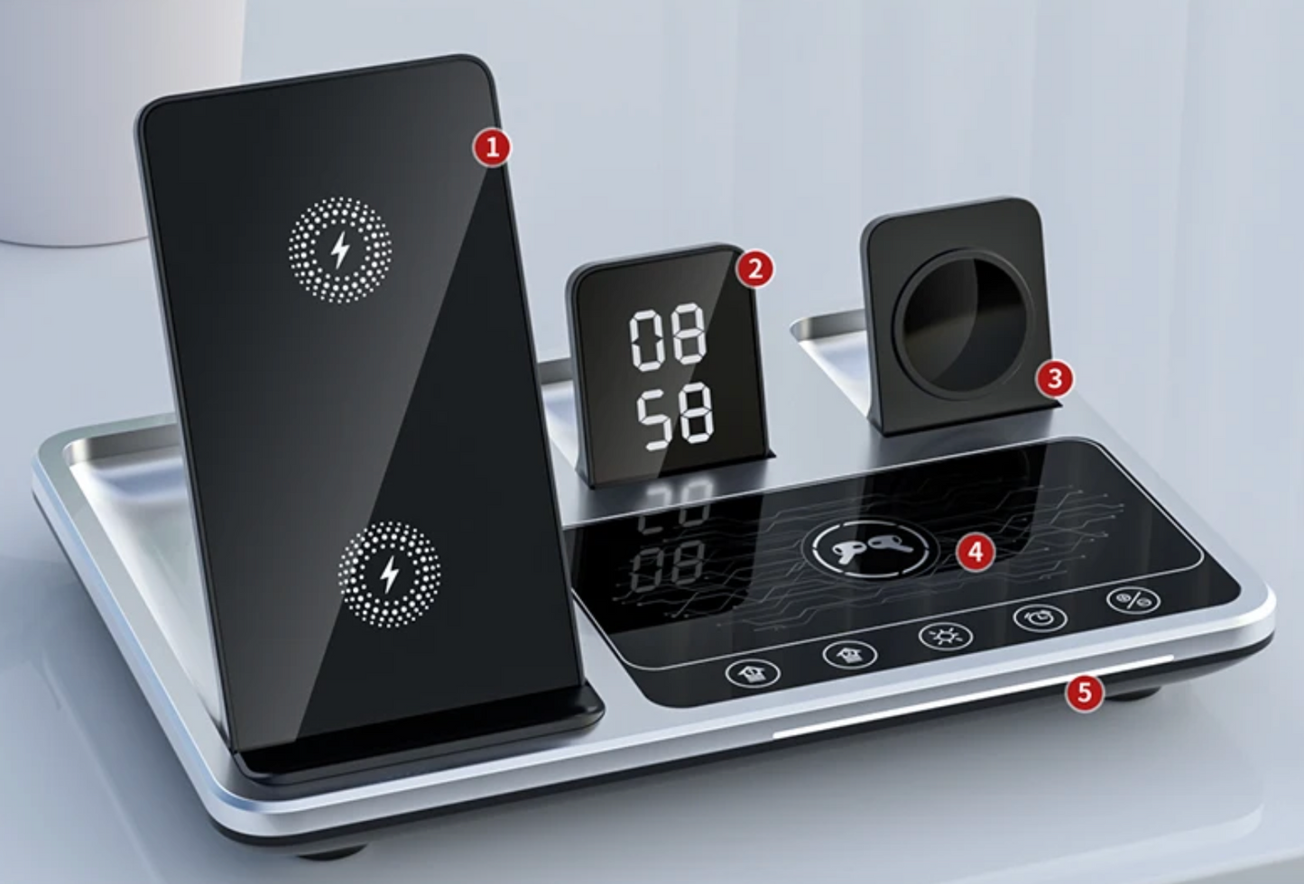 NUEVO CARGADOR INALÁMBRICO 4 EN 1