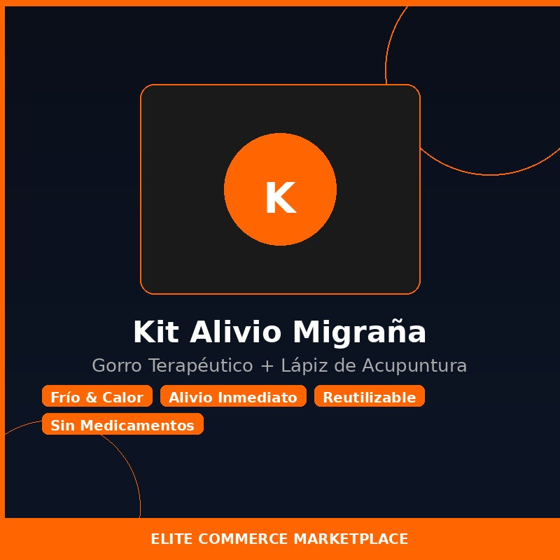 Kit Alivio Migraña — Gorro Terapéutico + Lápiz de Acupuntura
